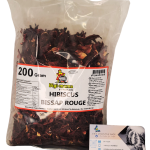 Bigi-mama Hibiscus-Blumen (rot), Red Sorrel, Bissap, Dableni, Follere (Sonnengetrocknete) 200 g