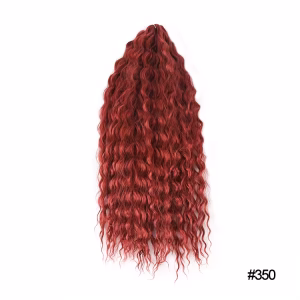 22 Zoll 3 Packs Tief Twist Crochet Hair Bohemian Deep Wave Ariel Locken Curly 350#