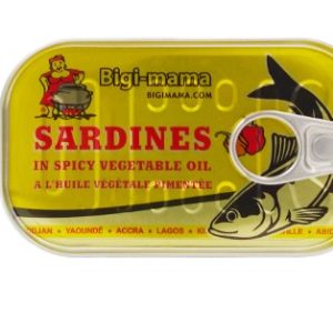 Bigi mama Sardines in Spicy Vegetable Oil – Sardinen in scharfem Pflanzenöl – 125 g