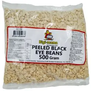 Big mama Peeled Black eye beans - Geschälte Schwarzaugenbohnen 500g