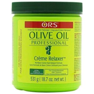 ORS Olive Oil Cream Relaxer Extra Strength – Haarglättungscreme für kräftiges & widerspenstiges Haar – 531 g