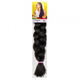 X-Pression Ultra Braid – Colour #1b Schwarz – Synthetisches Flechthaar / Braiding Hair