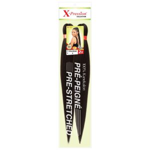 X-Pression 2X Pre-Stretched Ultra Braid – Colour #4 Mittelbraun – Flechthaar / Braiding Hair