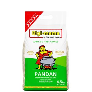 Bigi Mama Pandan Jasmine Rice / Premium Duftreis – Fragrant Pandan Scented Rice, 4.5 kg