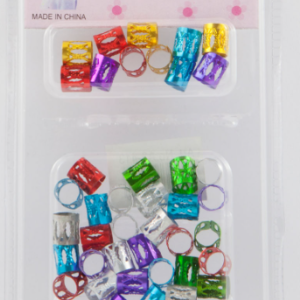 Multicolor Metallic Hair Beads – Bunte Haarperlen für Braids & Zöpfe – Bead Kit