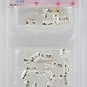 Silver Metallic Hair Beads – Silberne Haarperlen für Braids & Zöpfe – Bead Kit