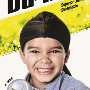 Dream World Kid’s Deluxe Du-Rag – Kinder Durag Schwarz / Black – Stretchable