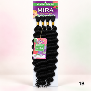 MIRA Goddess DCB Braiding Hair Colour 1B – Schwarz / Natural Black – Synthetisches Locken- & Flechthaar