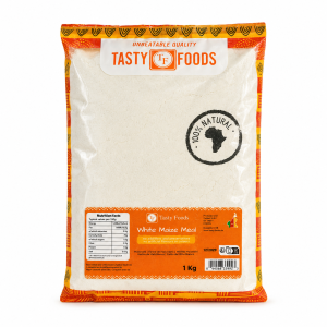 Tasty Foods White Maize Meal – Weißes Maismehl / African White Corn Meal – 1 kg