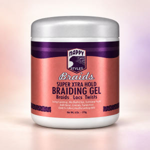 Napping Braids Extra Hold Gel – Extra starkes Styling-Gel für Braids, Cornrows & Edges – 6 oz / ca. 170 g